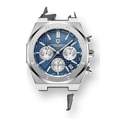 relogio masculino pagani design Relógio Masculino Couro Dante Pagani Design Azul - produto principal frontal em fundo branco