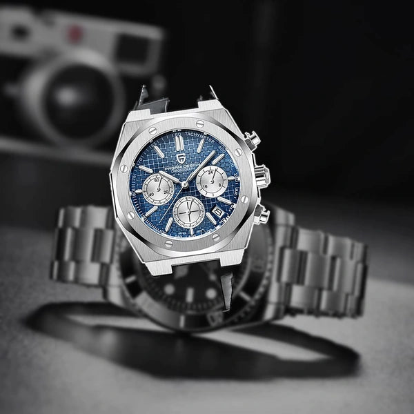 relogio masculino social Relógio Masculino Couro Dante Pagani Design Azul - lifestyle premium em contexto diferente