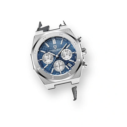 relogio masculino pulseira Relógio Masculino Couro Dante Pagani Design Azul - fundo branco pulseira