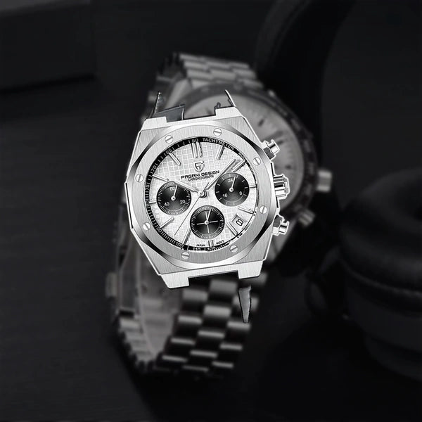 relogio masculino social Relógio Masculino Couro Dante Pagani Design Branco - lifestyle premium em contexto diferente