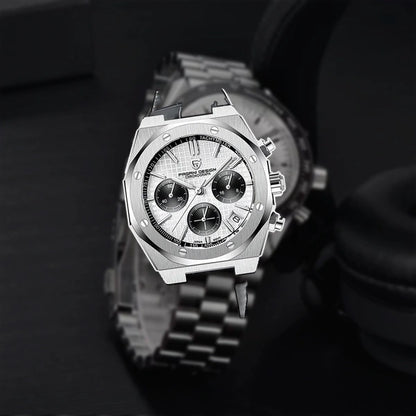 relogio masculino social Relógio Masculino Couro Dante Pagani Design Branco - lifestyle premium em contexto diferente