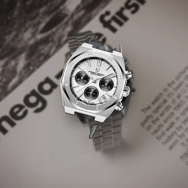 relogio masculino para presente Relógio Masculino Couro Dante Pagani Design Branco - lifestyle premium viagem