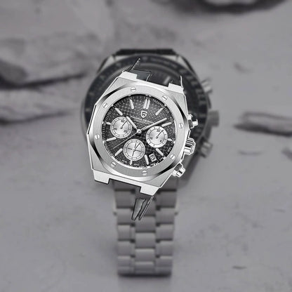 relogio masculino para presente Relógio Masculino Couro Dante Pagani Design Preto - lifestyle premium viagem
