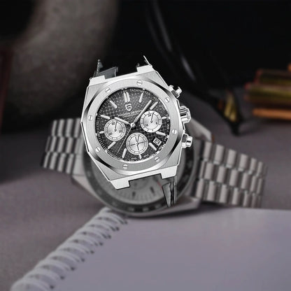 relogio masculino elegante Relógio Masculino Couro Dante Pagani Design Preto - lifestyle premium urbano