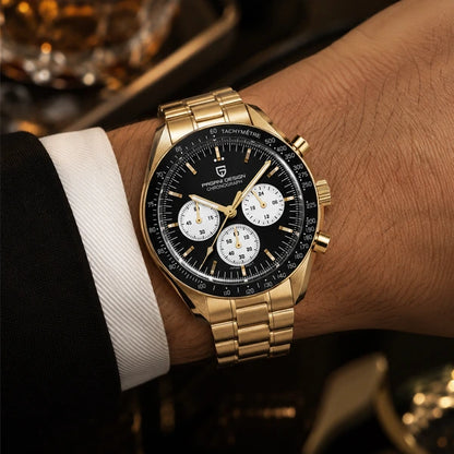 relogio masculino no pulso Lunario Pagani Design Preto - No pulso