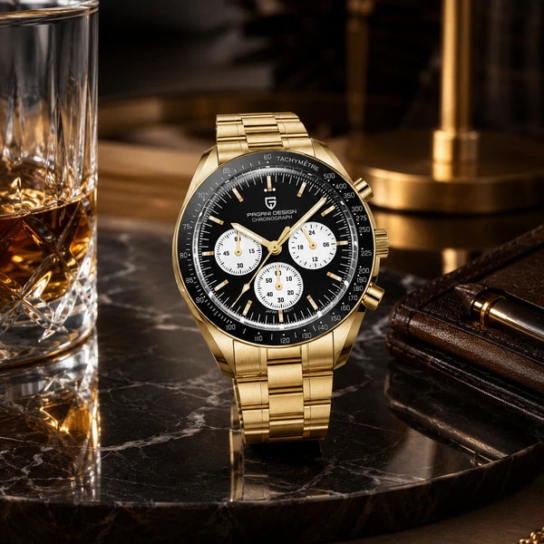 relogio masculino executivo Lunario Pagani Design Preto - Lifestyle executivo
