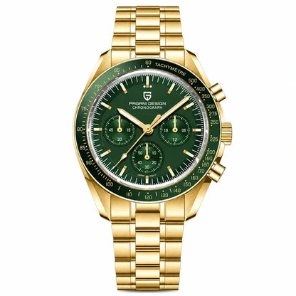 relógio masculino verde Lunario Pagani Design Verde - Frente em fundo branco