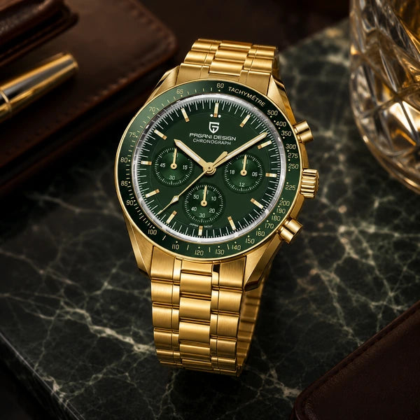 relogio premium masculino Lunario Pagani Design Verde - Lifestyle premium