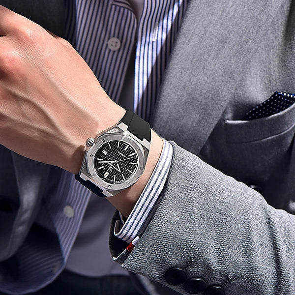 relogio automatico masculino Nero Pagani Design - no pulso