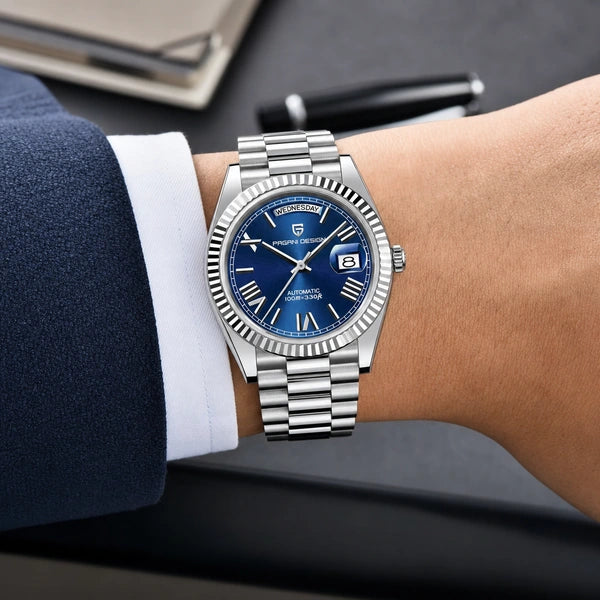 Relógio Masculino Pagani Design Imperiale Azul - composição lifestyle executiva