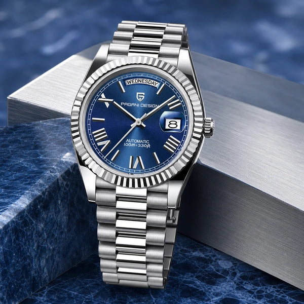 Relógio Masculino Pagani Design Imperiale Azul - composição completa do produto