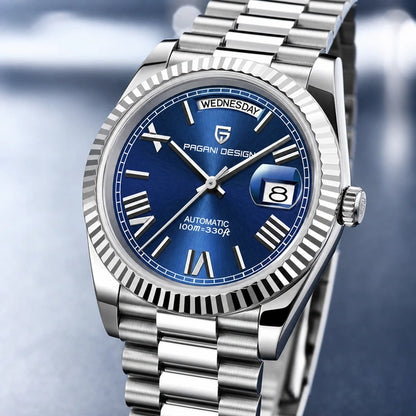 Relógio Masculino Pagani Design Imperiale Azul - close do acabamento