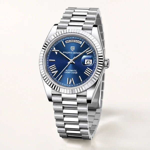 Relógio Masculino Pagani Design Imperiale Azul - vitrine final em fundo claro