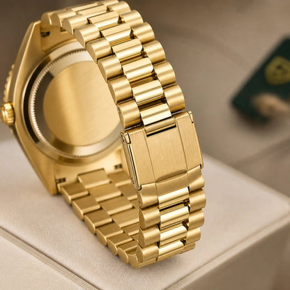 Relógio Masculino Pagani Design Imperiale Dourado com Preto - detalhe da pulseira