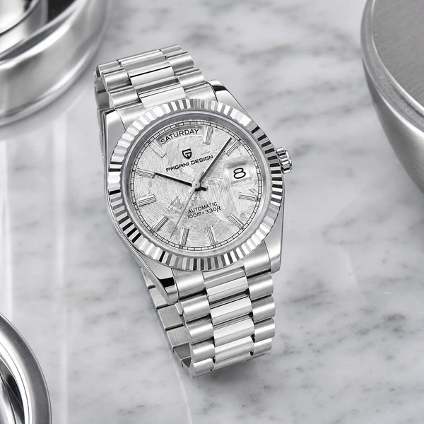 Relógio Masculino Pagani Design Imperiale Meteorito Branco - composição lifestyle luxuosa