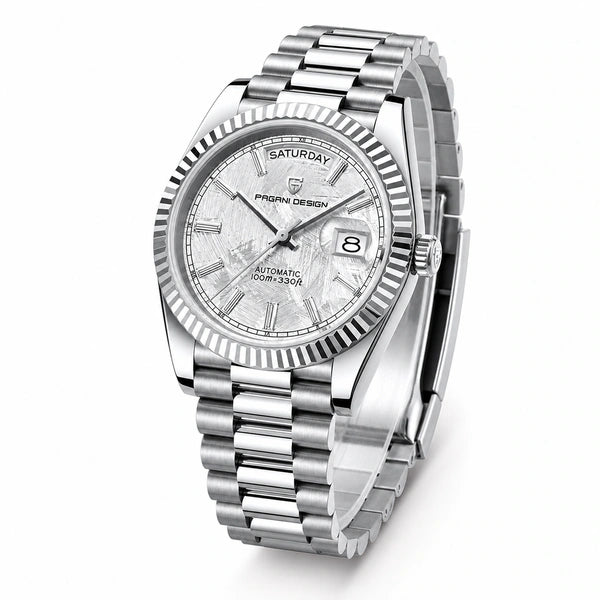 Relógio Masculino Pagani Design Imperiale Meteorito Branco - ângulo de três quartos