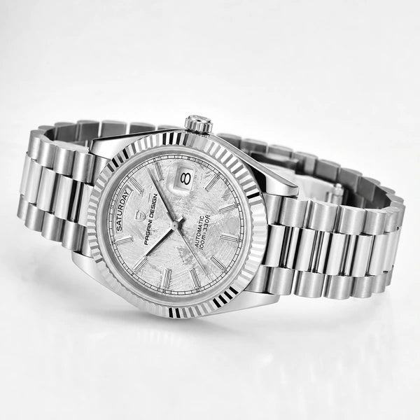 Relógio Masculino Pagani Design Imperiale Meteorito Branco - ângulo alternativo do relógio completo