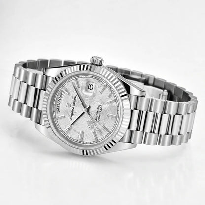 Relógio Masculino Pagani Design Imperiale Meteorito Branco - ângulo alternativo do relógio completo