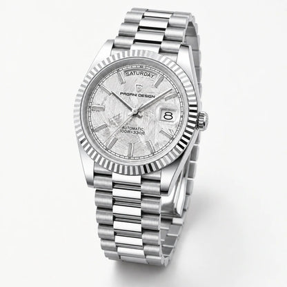 Relógio Masculino Pagani Design Imperiale Meteorito Branco - vitrine final em fundo claro