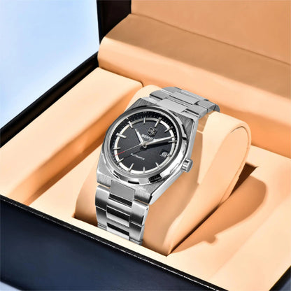 relógio masculino preto Benyar Capri Black - detalhe do mostrador