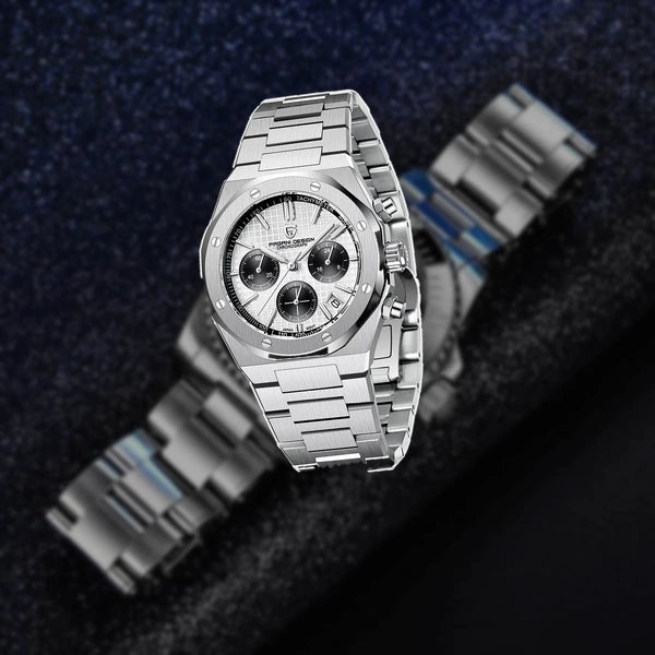 relogio masculino social Relógio Masculino Prata Dante Pagani Design Branco - lifestyle premium em contexto diferente