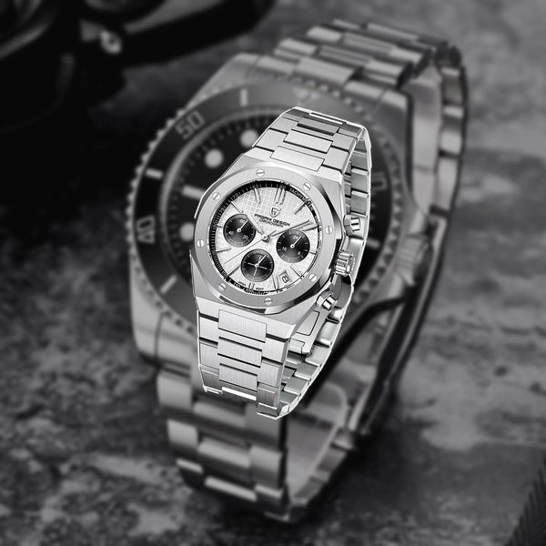 relogio masculino para presente Relógio Masculino Prata Dante Pagani Design Branco - lifestyle premium viagem
