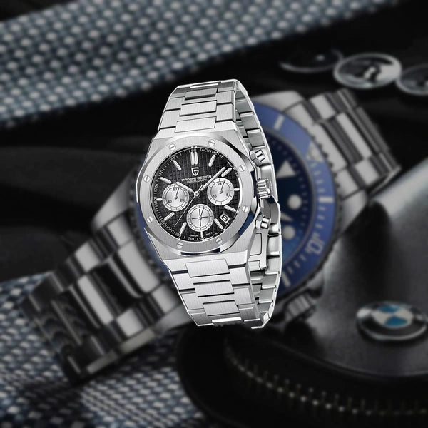 relogio masculino social Relógio Masculino Prata Dante Pagani Design Preto - lifestyle premium em contexto diferente