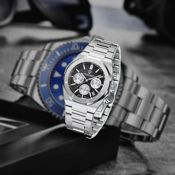 relogio masculino para presente Relógio Masculino Prata Dante Pagani Design Preto - lifestyle premium viagem