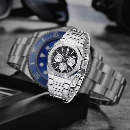 relogio masculino para presente Relógio Masculino Prata Dante Pagani Design Preto - lifestyle premium viagem