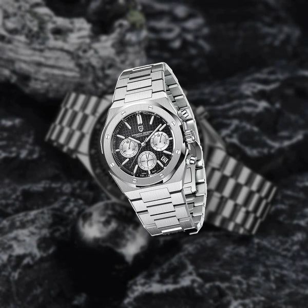 relogio masculino elegante Relógio Masculino Prata Dante Pagani Design Preto - lifestyle premium urbano