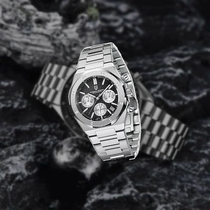 relogio masculino elegante Relógio Masculino Prata Dante Pagani Design Preto - lifestyle premium urbano