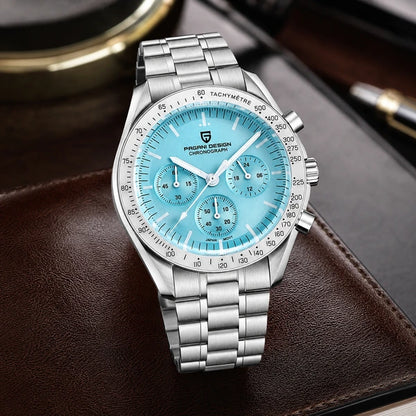 relogio masculino de luxo Lunario Pagani Design Azul Claro - Lifestyle luxuoso