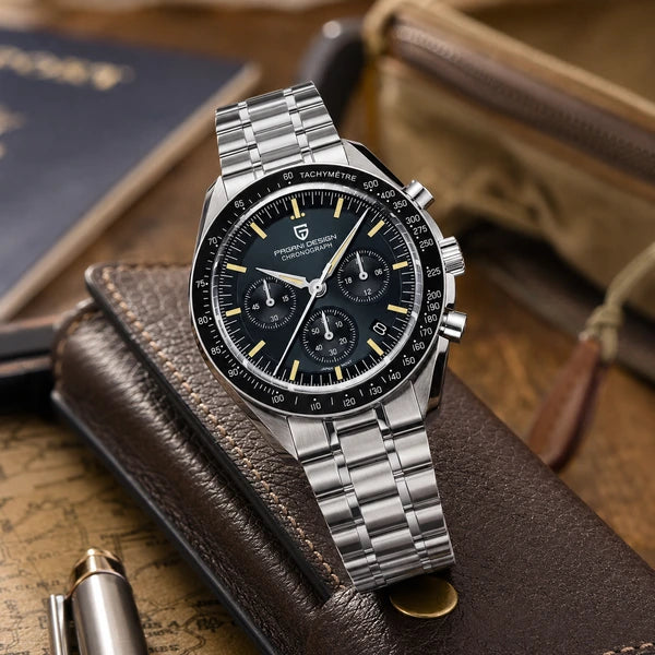 relogio premium masculino Lunario Pagani Design Azul Marinho - Lifestyle premium