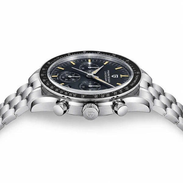 relogio masculino caixa aco Lunario Pagani Design Azul Marinho - Vista lateral