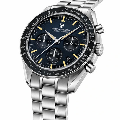 relogio pulseira de aco masculino Lunario Pagani Design Azul Marinho - Detalhe da pulseira