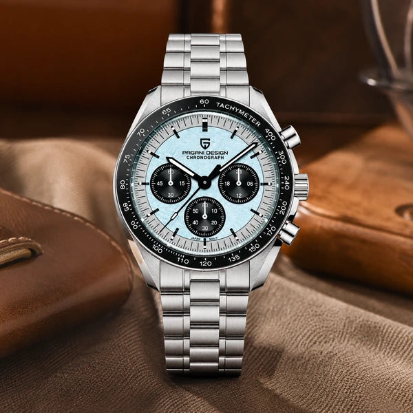 relogio premium masculino Lunario Pagani Design Azul Panda - Lifestyle premium
