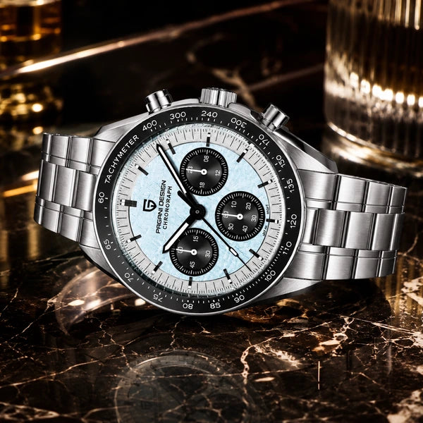 relogio masculino de luxo Lunario Pagani Design Branco Celeste - Lifestyle luxuoso