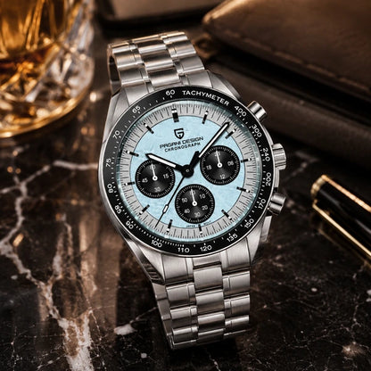 relogio masculino executivo Lunario Pagani Design Branco Celeste - Lifestyle executivo