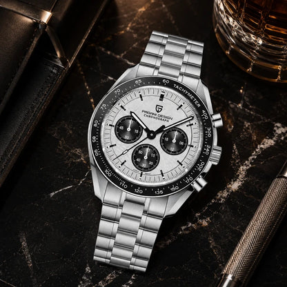 relogio masculino de luxo Lunario Pagani Design Branco Panda - Lifestyle luxuoso