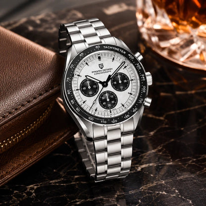 relogio masculino executivo Lunario Pagani Design Branco Panda - Lifestyle executivo