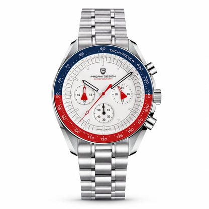 relogio pagani design lunario Branco Azul Vermelho - Composicao do produto