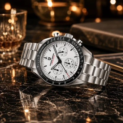 relogio masculino de luxo Lunario Pagani Design Branco Preto - Lifestyle luxuoso