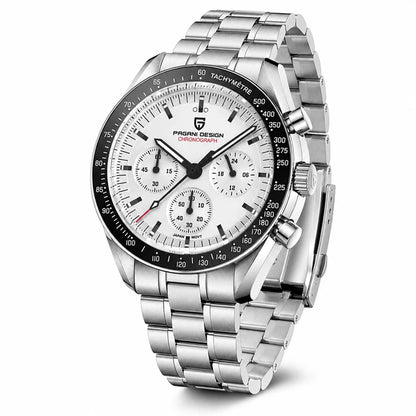 relogio premium masculino Lunario Pagani Design Branco Preto - Lifestyle premium