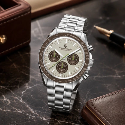 relogio masculino de luxo Lunario Pagani Design Champanhe - Lifestyle luxuoso