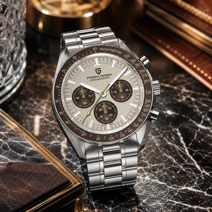 relogio premium masculino Lunario Pagani Design Champanhe - Lifestyle premium