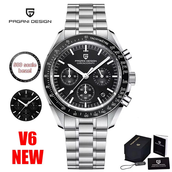 relógio masculino preto Lunario Pagani Design Preto - foto frontal