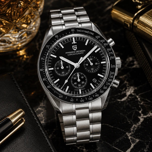 relogio masculino de luxo Lunario Pagani Design Preto - Lifestyle luxuoso