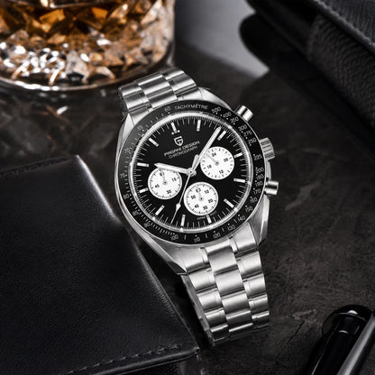 relogio premium masculino Lunario Pagani Design Preto Panda - Lifestyle premium