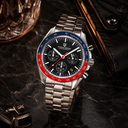 relogio masculino de luxo Lunario Pagani Design Preto Azul Vermelho - Lifestyle luxuoso