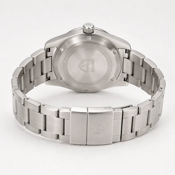 Caseback acetinado com pulseira aberta